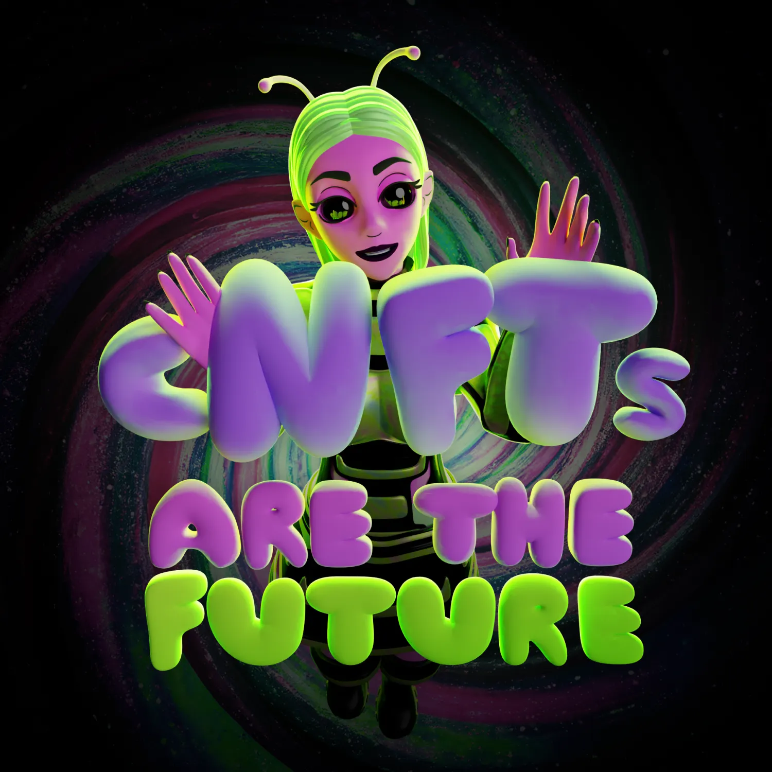 cNFTs 3D render
