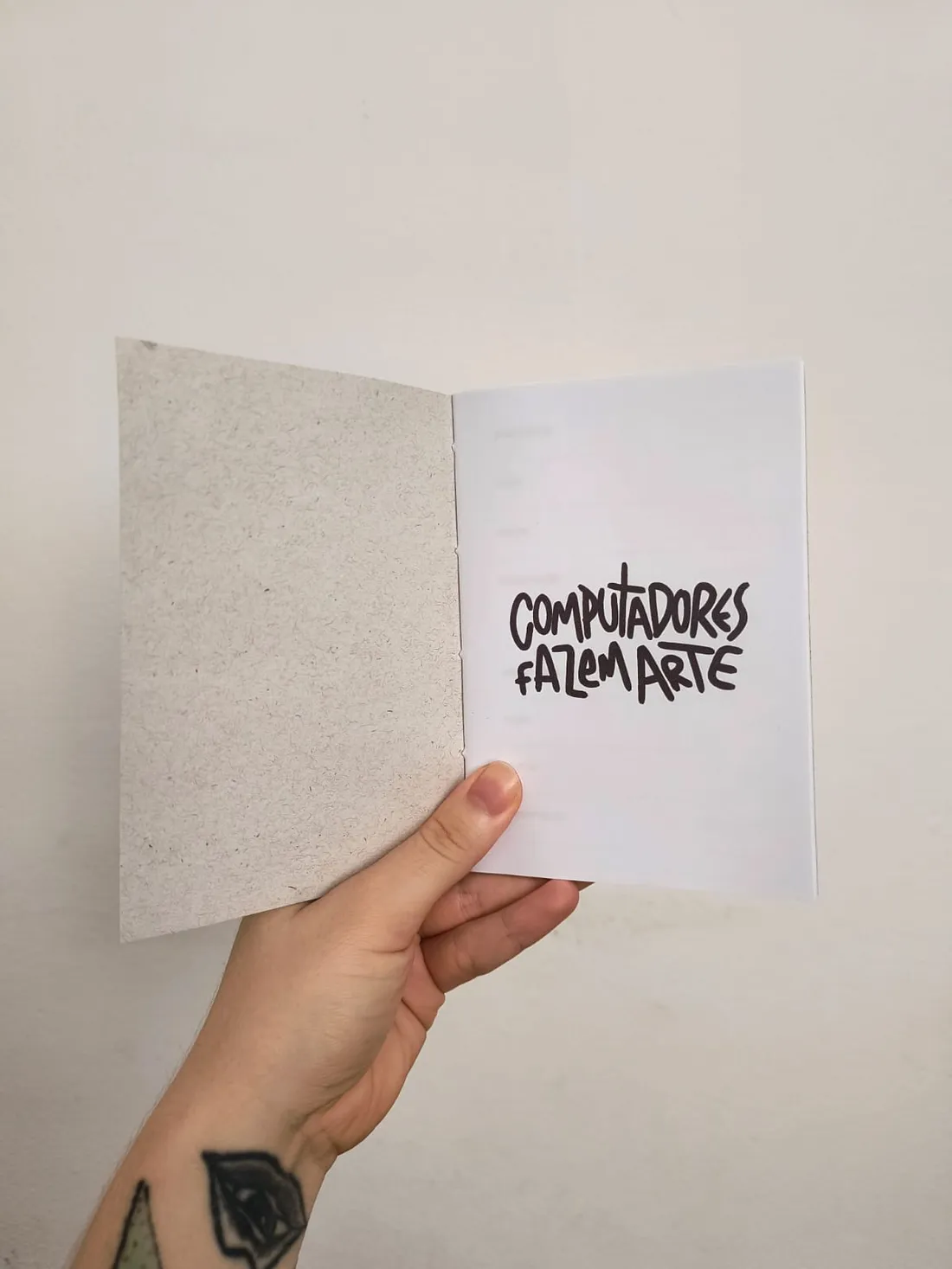 Seed-phrase notebook back cover with logo