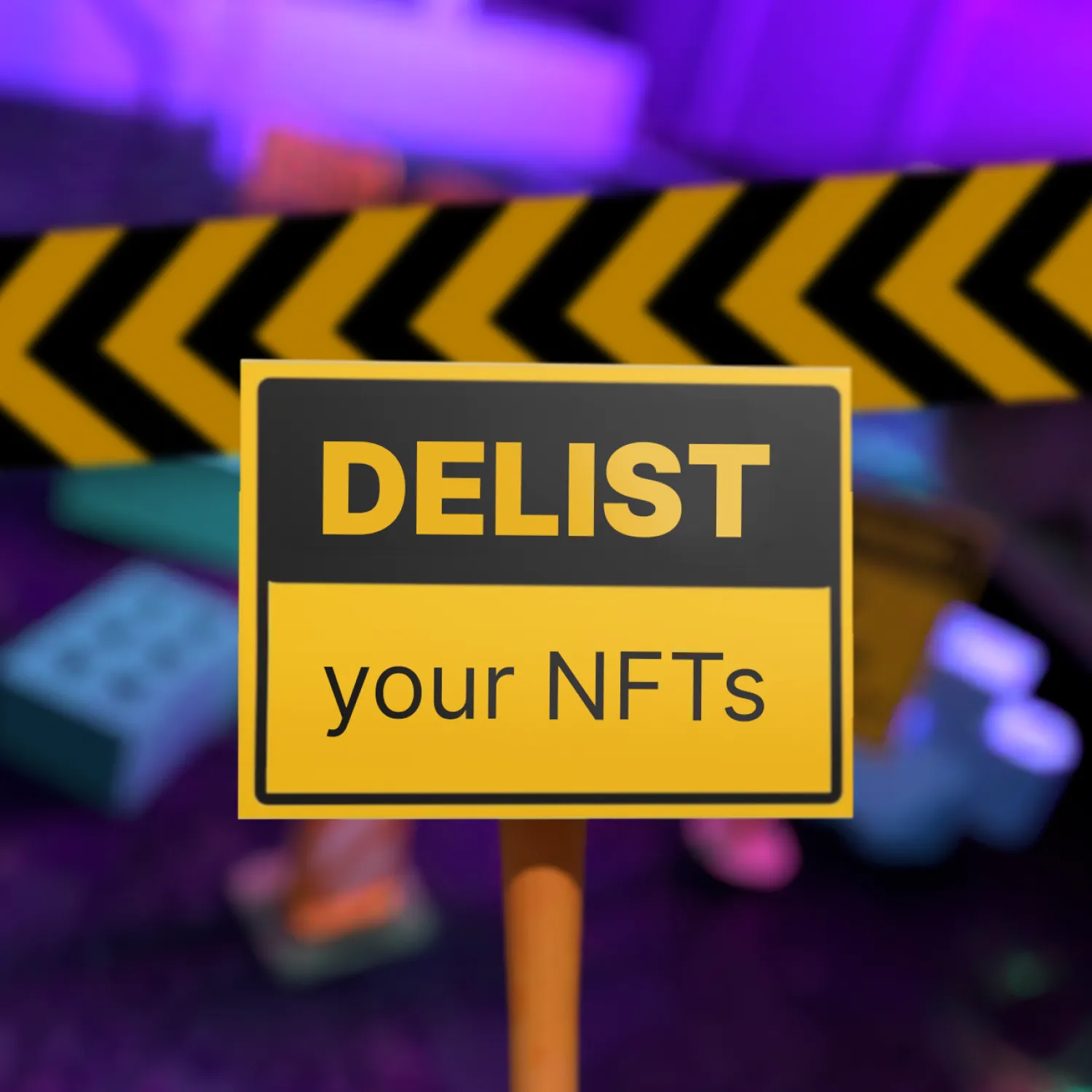 Delist announcement post